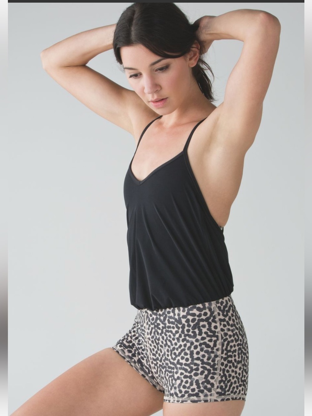 Lulu Romper with Leopard Print Shorts